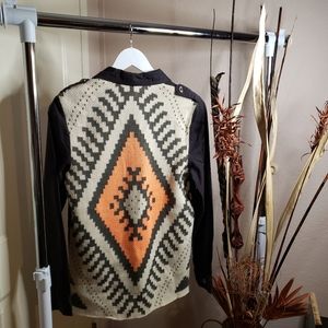 'Mine' Brown Knit Jacket